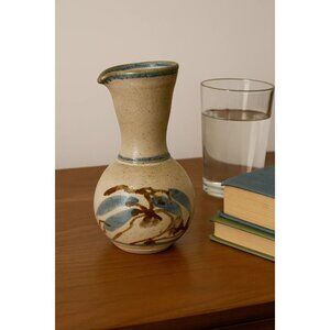 Vintage Cannie Ridge Harcourt Pottery Vase Carafe Australian Hand Thrown Clay